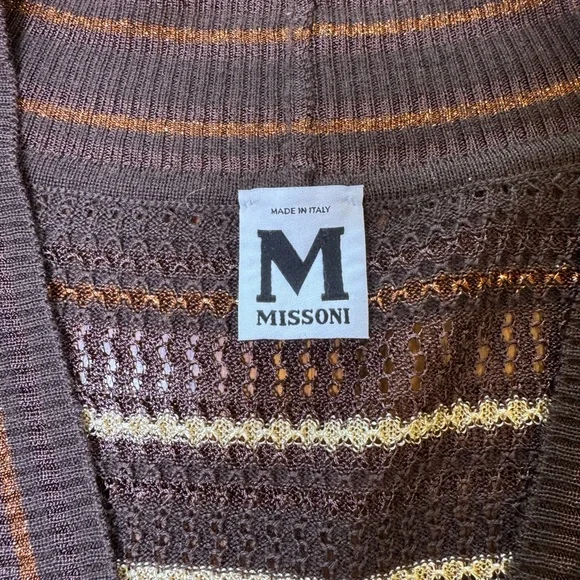 M Missoni Knit Cardigan with Belt - Picture 6 of 9